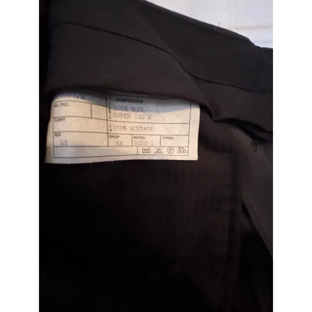 Men's American Chang Blazer Size 44 Gray Plaid Wool
